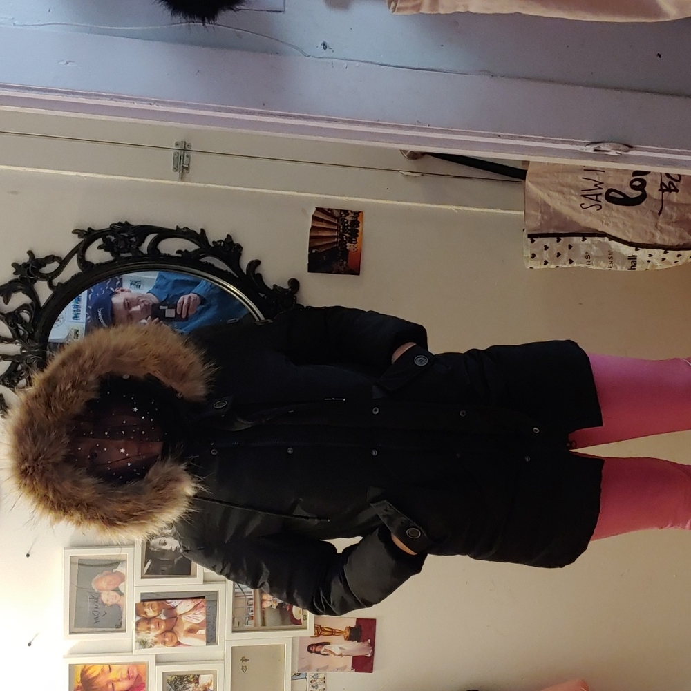 Black kids 10-11 years down jacket 80% down 20% feather